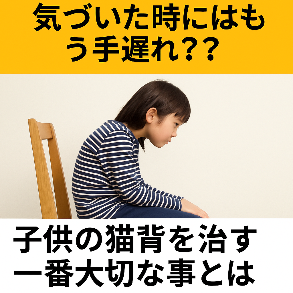 子供の猫背